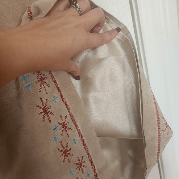 Arden B. Genuine Leather Embroidered Skirt Vintage NWT - Picture 4 of 9